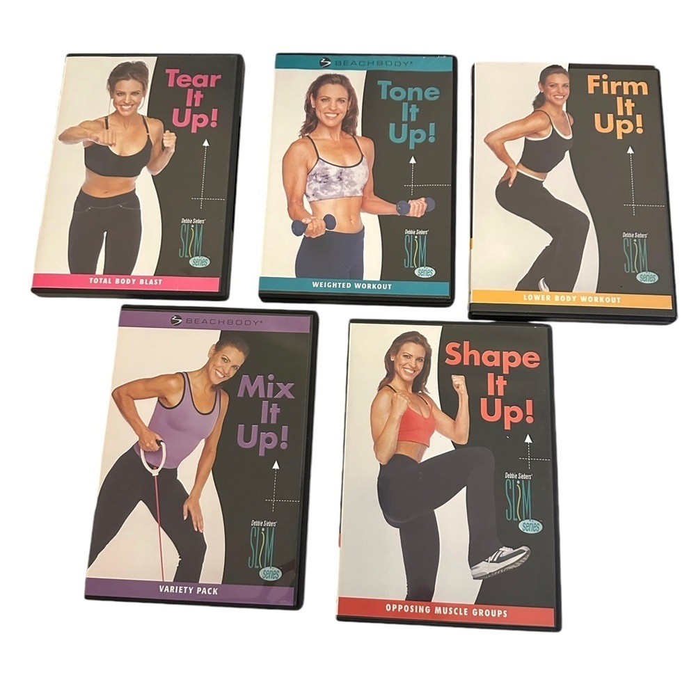Beachbody Debbie Siebers Slim Series 5 DVD Set Mix, Tear, Shape, Tone, Firm - Picture 1 of 5